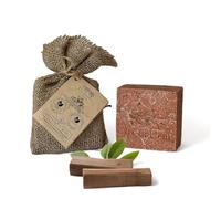 Dr.Ancient Sandalwood Soap Bar Organic Natural Vegan Traditional Handmade Antique - Anti-Inflammatory, Anti-Aging, Even Skin Tone - Absolutely No Chemicals! Pure Natural Soap!