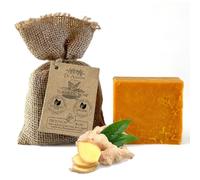 Dr.Ancient Turmeric Soap Bar Organic Natural Vegan Traditional Handmade Antique - Anti Ageing Skin Lightener, Even Skin Tone - Absolutely No Chemicals! Pure Natural Soap!
