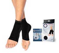 Dr. Arthritis Doctor Developed Copper Ankle Compression Support & Handbook, Ankle Brace for Women & Men, Support for Sprained Ankle and Sports (Black, XL)