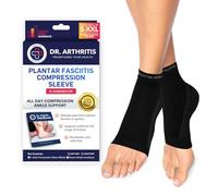 Dr. Arthritis Doctor Developed Copper Foot Sleeves/Plantar Fasciitis Socks (Pair) and Handbook -Guaranteed Relief for Plantar Fasciitis, Heel Support (Medium)