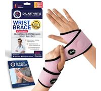 Dr.Arthritis Doctor Developed Copper Wrist Supports & Doctor Handbook For Gym & Hand Support - Wrist Support For Women & Men (2 Pack)