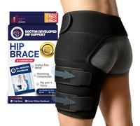 Dr.Arthritis Doctor Developed hip support brace - hip support for women & men with Handbook - (s/m, black left)