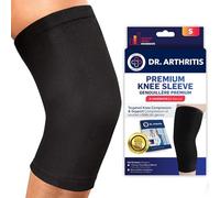 Dr.Arthritis Doctor Developed Knee Brace & Doctor Handbook/Knee Support/Compression Sleeve-Relief For Joint Disease (Osteo/Rheumatoid), Tendonitis, Running & Weightlifting (Black, S)