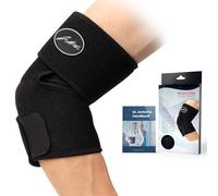 Dr. Arthritis Doctor Developed Premium Copper Lined Elbow Support Brace AND DOCTOR WRITTEN HANDBOOK, RELIEF & SUPPORT for Elbow Injuries and Other Elbow Conditions