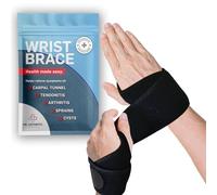Dr. Arthritis Doctor Developed Wrist Brace, Adjustable Carpal Tunnel Wrist Supports For Stability & Comfort, Neoprene & Nylon Wrist Straps For Work, Sports, Weightlifting (Black, 2 Pack)