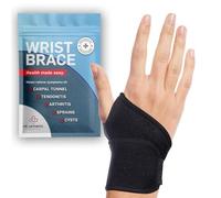 Dr. Arthritis Doctor Developed Wrist Brace, Adjustable Carpal Tunnel Wrist Supports For Stability & Comfort, Neoprene & Nylon Wrist Straps For Work, Sports, Weightlifting (Black, Single)