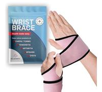Dr.Arthritis Essentials Wrist Brace, Adjustable Carpal Tunnel Wrist Supports For Stability & Comfort, Neoprene Nylon Wrist Straps For Work, Sports, Weightlifting (Pink, 2 Pk)