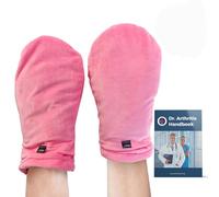 Dr.Arthritis Heated Arthritis Gloves For Men And Women & Doctor Handbook, Rheumatoid Arthritis Products - Warming Gloves For Everyday Use Pink