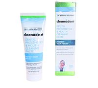 Dr. B Dental Solutions Cleanadent Denture and Gum Toothpaste ADA Accepted All-Natural Denture Toothpaste for Adults - Removes Odors Surface Stains a