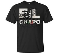 Dr.Baek El Chapo Guzman T-Shirt Sinaloa Cartel Sicario Hitman Mexican Flag Gangster Uniquehirt Color 3XL Black