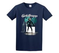 Dr.Baek Round Neck T-Shirt Ooh La La Goldfrapp XL Navy