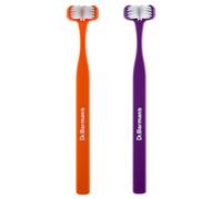 Dr Barman’s Superbrush 3-Sided Toothbrush, Pack of 2 - Gentle 360° Cleaning, Soft Bristles, Easy Grip - Ideal for Sensitive Teeth, Autism & Special Needs (Adult)