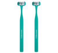 Dr Barman's Superbrush Adult 3-Sided Toothbrush Mint Green Pack of 2
