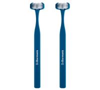 Dr. Barman's Superbrush Regular Toothbrush for Adults - Pack of 2 (12+ Years) (Blue)