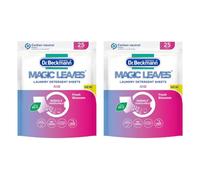 Dr. Beckman Magic Leaves Laundry Detergent Sheets Bio 25W - The Ultra-Lightweight And Compact Format Is Easy To Carry - Pack of 2