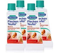 Dr. Beckmann 4 x Stain Devil Blood & Protein Stain Remover, 20ml, Concentrated, Textile-Safe, Unperfumed, Enzyme-Free, for Delicate Fabrics