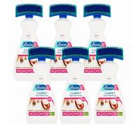 Dr Beckmann Carpet Stain Remover 650ml x6 - Powerful Stain & Odour Eliminator with Integrated Brush - Removes Pet, Food, Mud & Red Wine Marks with Welari Thank You Card | (6 Pack)