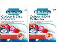 Dr. Beckmann Colour Collector 3in1 | colour collecting sheets for ultimate protection | now with EXTRA COLOUR & FIBRE CARE | xxx sheets (Pack of 2)
