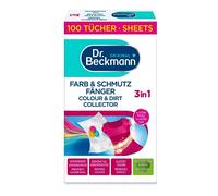 Dr. Beckmann Colour Collector 3in1 | colour collecting sheets for ultimate protection | now with EXTRA COLOUR & FIBRE CARE | XXL Fresh Pack of 100 Sheets