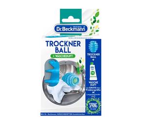 Dr. Beckmann Dryer Ball | For Fresh and Cuddly Soft Laundry | Can be Filled with Laundry Fragrance | Shortens Drying Time | Includes Free Sample Spring | 50 ml