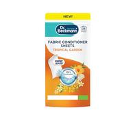 Dr. Beckmann Fabric Conditioner Sheets Tropical Garden | No mess | Convenient and pre-dosed fabric conditioner sheets |Dissolvable | easy to use | 14 sheets