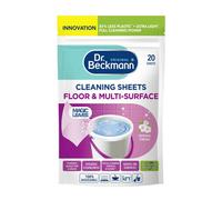 Dr. Beckmann Floor & Multi-Surface Cleaning Sheets (6 Pack X 20 Sheets) - Spring Fresh, Dissolvable Degreasing Cleaner Streak-Free