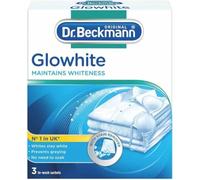 Dr.Beckmann Laundry Whitener Glowhite – Keeps Whites Bright, Prevents Greying – 3 x 40g Sachets