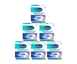 Dr. Beckmann Glowhite Ultra|Maintains brighter white laundry |Treats Greying | 4 x 40 g x 6
