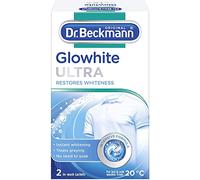Dr. Beckmann Glowhite ULTRA | Restore White Laundry | Treat Greying | Instant Whiteness | 2 In-Wash Sachets