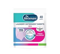 Dr. Beckmann Laundry Detergent Sheets, BIO, Fresh Blossom, 40 Sheets