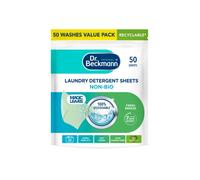 Dr. Beckmann Laundry Detergent Sheets NON-BIO | fresh breeze| Pre-dosed | 50 sheets