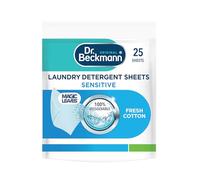 Dr. Beckmann Laundry Detergent Sheets Sensitive | For Sensitive Skin| Pre-dosed | 25 sheets