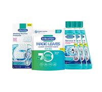 Dr. Beckmann Magic Laundry & Cleaning Solution (Non Bio) | Magic Leaves Non- Bio 1 x 25 Sheets | Service it Washing machine Cleaner 3 x 250 ml |Freshner Tabs 1 x 3 Tabs