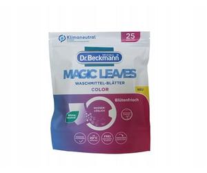 Dr. Beckmann Magic Leaves Colour Detergent Sheets, Pre-Dosed & Water-Soluble Washsheets, Space-Saving and Easy to Use, 25 Sheets