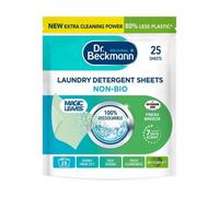 Dr. Beckmann Magic Leaves Non-Bio Laundry Detergent Sheets (2 Pack X 25 Washes) - Spring Fresh, Eco-Friendly, Pre-Dosed, Green