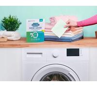 Dr. Beckmann Magic Leaves Universal Detergent Sheets | Pre-Dosed & Water-Soluble Wash Sheets | Space-Saving and Easy to Use | 25 Sheets