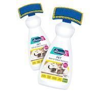 Dr. Beckmann Pet Stain & Odour Remover - Removes Stains & Odours, with Applicator Brush - 2x650 ml