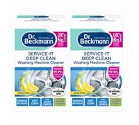 Dr Beckmann Service-it Deep Clean Washing Machine Cleaner Lemon Fresh 250g x2 - Removes Limescale, Residue & Odours - For Long-Lasting Machine Hygiene with Welari Thank You Card | (2 Pack)