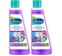 Dr. Beckmann Service-it Washing Machine Cleaner | Violet Blossom | Removes limescale and bad odours | 250ml (Pack of 2)