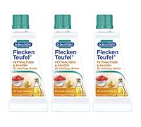 Dr. Beckmann Stain Devil Fat & Sauces | Special Stain Remover Against Grease Stains, Chocolate Stains and Much More | 3 x 50 ml