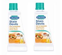 Dr Beckmann Stain Devils Stain Remover - Fat & Sauces for Cooking Oil, Pizza & Curry - 2 x 50ml