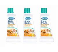 Dr Beckmann Stain Devils Fat & Sauces Cooking Oil, Pizza & Curry Stain Remover (3 x 50ml)