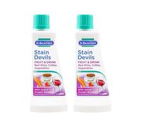 Dr. Beckmann Stain Devils Wine & Fruit Stain Remover 50ml - Removes Red Wine Coffee Tea Juice & Fruit Stains -Active Oxygen Booster Tough on Stains Gentle on Colours & Fabrics Pack of 2