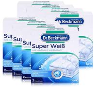 Dr. Beckmann Super White, Radiant & Long-Lasting Brilliant White, Against Greying & Gilb, Pack of 8 (8 x 80 g)