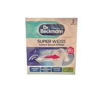 Dr. Beckmann Super White | Removes Grey Veil | Helps Against Yellowing | The Laundry Will Be Bright White Again | 2 x 40 g