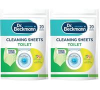 Dr. Beckmann Toilet Cleaning Sheets | Easy Everyday Toilet Cleaning | Hygenic Cleanliness |Citrus Sensation | 20 Sheets (Pack of 2)