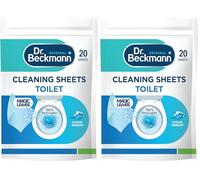 Dr. Beckmann Toilet Cleaning Sheets | Easy Everyday Toilet Cleaning | Hygenic Cleanliness |Ocean Breeze | 20 Sheets (Pack of 2)