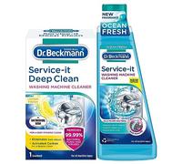 Dr Beckmann Washing Machine Cleaning Bundle - Includes Deep Clean Lemon Fresh & Ocean Fresh Cleaner Liquid - Hair Dissolver, Mold Remover for Washing Machines with Fresh Fragrances