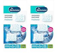 Dr. Beckmann Washing Machine Freshener Tabs | Quick in-between cleaning | 3 Tabs (Pack of 2)