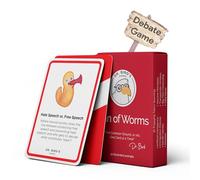 Dr. Bird's Cards - Can of Worms: The Ultimate Debate Card Game for Adults - Fun, Educational, and Intellectual Gift for College Students, Homeschool Activities, and Family Discussions